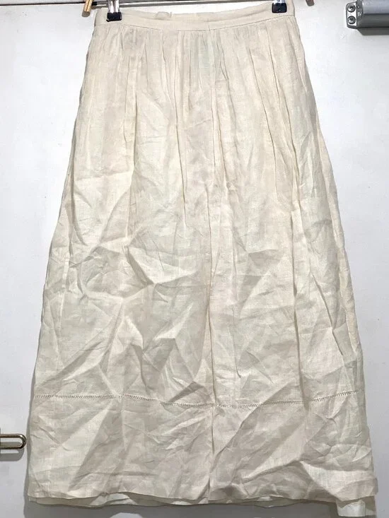 VINTAGE CLOAK OF MANY COLORS BY LIBERTY & LUCREZIA 100% IRISH LINEN SKIRTS - Picture 2 of 7